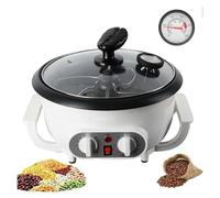 Tostapane per Caffè Elettrico, Tostapane da Caffè, Tostatrice elettrica for chicchi di caffè con termometro, timer e regolazione della temperatura, for l'essiccazione dei cereali(220V)