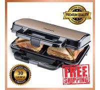 Tostapane per Sandwich XL ANTIADERENTE Toast per 2 sandwich riscaldamento rapido