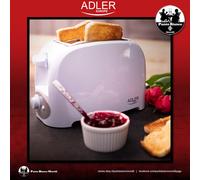 Tostapane per toast con pinze 2 fette Adler Europe