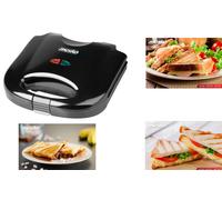 Tostapane Piastra per Toast Sandwich 850W Rivestimento antiaderente Tostiera