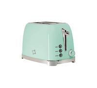 FIRST CLASS TOSTAPANE Verde singolo Stile Vintage con Corpo in Acciaio