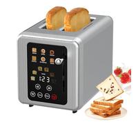 Tostapane Smart 2 Fette con Touchscreen, Tostapane in Acciaio Inox con Funzione Suono E Timer Digitale, 6 Tipi di Pane E 6 Impostazioni di tonalità