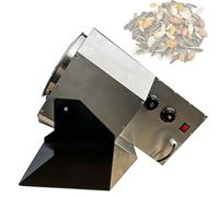Tostatrice elettrica for semi di girasole in acciaio inossidabile da 6 libbre, macchina commerciale for arachidi e noci rotativa automatica, rullo ventilato, timer di temperatura for noci(1200w)