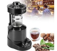 Tostatrice elettrica per caffè - Macchina per tostare i chicchi di caffè in casa con capacità di 120 g, superficie antiaderente, funzione di temporizzazione e pelatura, ideale per noci e ara