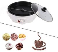 Tostatrice per Caffè, Tostatrice Elettrica per Noci e Chicchi di Caffè da 1200 W, Temperatura Regolabile a 360°, Riscaldamento Uniforme, Torrefazione per Caffè con Timer