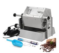 Tostatrice per chicchi di caffè professionale, tostatrice per chicchi di caffè elettrica a tamburo da 3,4 litri con termometro, tostatrice per chicchi di caffè a gas per uso domestico e commerciale