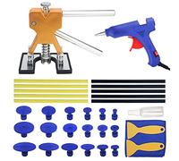 Kit Riparazione Carrozzeria Auto,Kit di 18 Estrattore per Ammaccature Senza Vernice con Pistola per Colla,Stick di Colla e Borsa Degli Attrezzi,per il Frigorifero,la Motocicletta,la Lavatrice,ecc.