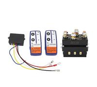 Tosuny 12V 500A Verricello Relè Kit Telecomando Contattore Interruttore | Robusta custodia in ottone ABS, telecomando portatile wireless, bobina da 30 W, trattore da prato, motoslitta, accessori UTV