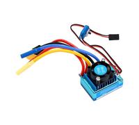Tosuny 2-3S 60A Brushless ESC per Auto e Barca RC con Spina XT60 | Involucro idrorepellente, modalità interruttore BEC, forza frenante regolabile, picco di picco 320 A, predisposizione