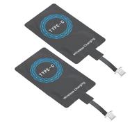 Tosuny 2 Pezzi Type C Ricevitore di Ricarica Wireless Adattatore per | Aggiornamento ricarica telefono, interfaccia universale di tipo C, portatile sottile, EDC da viaggio, accessorio per