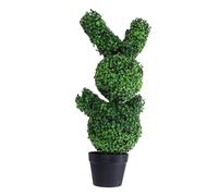 Tosuny Albero Topiaria a Forma di Coniglio Illuminato con Stringa Luminosa per Decorazioni per la Casa delle Vacanze, Pianta di Coniglio Carina 35,43 Pollici