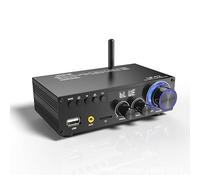 Tosuny Amplificatore Stereo Bluetooth 5.1, Amplificatore Digitale HIFI a 2,1 Canali per Altoparlanti Passivi, Ricevitore Stereo di Home Theater con USB/scheda di Memoria/AUX Porta (50Wx2RMS)