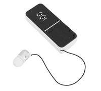 Tosuny Auricolare Lavalier Wireless, Auricolare Monoauricolare con 50 Ore di Riproduzione e Chiamate Chiare, Auricolari con Cavo Regolabile da 31 Cm, per Guida o Bicicletta (WHITE)