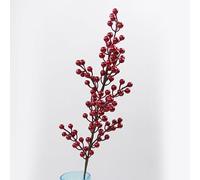 Tosuny Bacche di Simulazione di Piante Artificiali Bacche Finte Ecologiche Riutilizzabili Fai-da-te per le Famiglie di Natale, Bellissime Finte di Frutta in Schiuma per Hotel Famiglie Festival (9