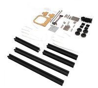 Tosuny Case per Computer ITX in Alluminio con Telaio Aperto per DIY | Chassis barebone open air, supporto per 2 slot PCI, design del modulo impilabile