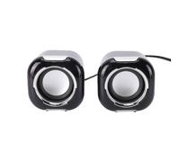 Tosuny Casse per Computer da Tavolo, Alimentate USB, 3.5mm, 6W, Stereo 2.0 | Mini Speaker PC Coppia, Driver 52mm, Rotella Controllo Volume, per Ufficio Domestico Gaming