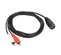 Tosuny Cavo di Alta qualità con Presa DIN a 5 Pin su 2 Connettori, Chiarezza del Segnale Migliorata per Phono LD a Bang and Olufsen, Facile da Trasportare, Lunghezza 1,5 M