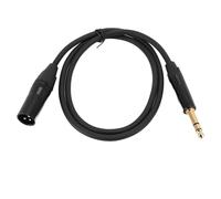 Tosuny Cavo Maschio da TRS a XLR da 1/4, Cavo Patch da 6,35 Mm a XLR, Cavo Professionale con Segnale Bilanciato OFC Core da 6,35 Mm a XLR per Microfono, Altoparlante, Palco, DJ Pro,
