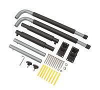 Tosuny Forte Supporto per Box Tetto per Auto, Montaggio a Parete, Pieghevole, Telescopico, Carico 50 Kg, Gancio per Kayak, Ideale per Canoe e Tavole surf.