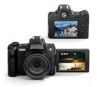 Tosuny Fotocamera Digitale 4K con Schermo Ribaltabile, Zoom 68MP e 28X per Vlogging e Fotografia, Connessione WiFi e Supporto Microfono Esterno per Principianti, YouTube