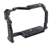 Tosuny Gabbia per Fotocamera R8, Telaio in Lega di Alluminio Rigido | with Arca Base Cold Shoe, Strap Slot, 1/4in 3/8in Screw Holes for Vlog Video Recording