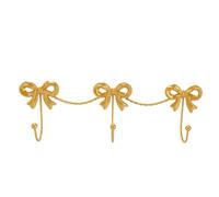 Tosuny Ganci a Parete Tripli con Ganci, Appendiabiti a Gancio in Ferro, | Decorative Bow Hooks for Coat, Towel, Bag, or Robe, Antique French Style, 13.8in Wide