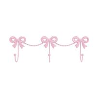 Tosuny Ganci a Parete Tripli con Ganci, Appendiabiti a Gancio in Ferro, | Decorative Bow Hooks for Coat, Towel, Bag, or Robe, Antique French Style, 13.8in Wide