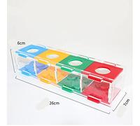 Tosuny Giocattolo del Tesoro degli Uccelli Che Potenzia L'intelligenza - Scatola per Monete con Separazione dei Colori dei Pappagalli, Materiale Acrilico, Ideale per la Stimolazione Mentale e il