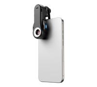 Tosuny Lente per Microscopio per Smartphone, Microscopio a Clip con Zoom 40X-120X con Illuminazione LED CRI92+ a 3 Colori, Rilevamento Fluorescente e Doppia modalità di Luce per Pelle