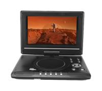 Tosuny Lettore DVD Portatile da 9,8", Lettore DVD per Auto Ricaricabile con Schermo Girevole a 270° e Doppi Altoparlanti, Telecomando, Supporto USB/scheda SD/sincronizzazione TV e (Black)
