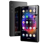 Tosuny Lettore MP3 con WiFi e 5.0, Lettore Musicale Digitale con Touch Screen da 5,0 Pollici, Memoria Integrata 3+32G e Altoparlante HD, Radio FM, EBook, MP4 per 11 (BLACK)