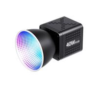 Tosuny Luce Video RGB da 40 W, Luce LED Portatile Ricaricabile per Fotografia, e Streaming Live, 20 Effetti CRI96+ con Batteria Integrata e Ventola Silenziosa