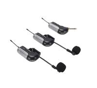 Tosuny Microfonico Wireless UHF per Fisarmonica, Doppio Canale, Portata 30 M, Batteria 6H, Prestazioni Sul Palco, Audio 24 Bit Ad Alta fedeltà con Pickup a 360° per Suono Dal