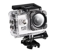 Tosuny Mini macchina fotografica sportiva DV, Macchina fotografica d'azione esterna impermeabile Videocamera HD 1080P, Schermo ad alta definizione da 2 pollici, Ideale per attività all'aperto(bianco)