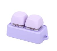 Tosuny Mini Tastiera Bluetooth a 2 Tasti, Tastierino Macro Programmabile con Copia Incolla e Girapagina, Retroilluminazione RGB, Ricaricabile 230 MAh per PC E-Reader (PURPLE)