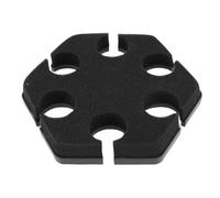 Tosuny Porta di Microfono Multiplo, Organizzatore e Display per 6 MIC con Adattatore Metallico per Supporto Filo da 3/8 Pollici, per Microfoni Wireless Cablati Dinamici Portatili