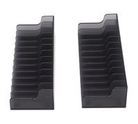 Tosuny Rack di Archiviazione per Carte da Gioco Supporto per Disco di Gioco in ABS Durevole per, Spazio Ordinato per 12 Carte e Dischi, Scatola di Archiviazione Professionale per CD per da, per