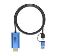 Tosuny Scheda di Acquisizione Video da HD a USB C, Registratore HD da 4K a 1080p per Computer e Telefono - Dispositivo di Acquisizione Portatile in Alluminio con Cavo, Plug e