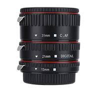 Tosuny - Set di tubi di prolunga macro con messa a fuoco automatica, in metallo, per obiettivi macro e adattatore, adatto per Canon EOS EF