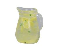 Tosuny Set Mini Brocca per Limonata, Set da Gioco Caraffa per Succhi in Miniatura in Resina, Accessori per Casa delle Bambole con Tazza di Limone Minuscola, di Bevande in Miniatura da 3 Pezzi per