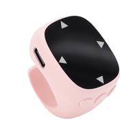 Tosuny Smart Bluetooth Remote Control, Anello di Scorrimento Remoto con Touchscreen, Batteria da 24 Metri da 24 M per Foto di Video Pagina Che Gira la Commutazione Musicale (PINK)