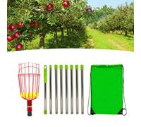 Tosuny Strumento per Asta per la Raccolta della Frutta |Cestello Telescopico Regolabile per Testa Raccoglitrice per Giardino (Om/10. Avevo Paura)