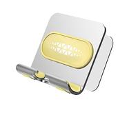 Tosuny Supporto per Telefono da Parete in Metallo, Supporto per Telefono da Bagno Regolabile Senza Perforazioni per Cellulari e Tablet, Installazione Semplice per Bagno o Camera da Letto (B10