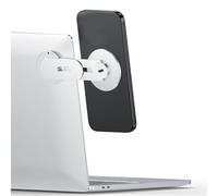 Tosuny Supporto per Telefono Magnetico Pieghevole per Laptop, Supporto per Telefono Cellulare da Tavolo Portatile Sottile, Laterale per Monitor con Ricarica Wireless, per