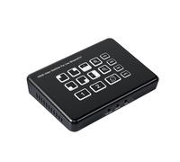 Tosuny Switcher Video HDMI per Streaming Live, Doppia Scheda di Acquisizione HDMI 1080P con Commutatore di Streaming, Mixer Video Digitale USB 3.0 HDCP 1.4 Compatibile con X Box, PS