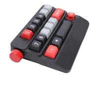 Tosuny Tastiera Numerica Meccanica, Tastiera Numerica USB Cablata a 17 Tasti con Controllo Joystick e 12 modalità di Illuminazione, per PC Laptop Gaming Video Editing (BLACK)