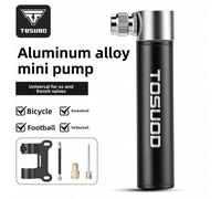 TOSUOD Pompa per bicicletta pieghevole mini ad alta pressione, pompa d'aria portatile compatta, universale per biciclette da montagna e da strada, compatibile con palloni da basket, calcio, pallavolo 