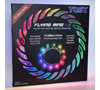 TOSY Flying Ring - 36 LED RGB, super luminoso, Lost Mode, auto-illuminazione, sicuro e morbido, impermeabile, per Bambini e Ragazzi, piscina, spiaggia e campeggio