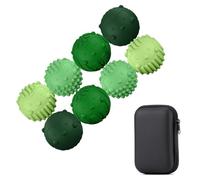 TOSZOLY 8 Pezzi Palline Magnetiche per Agopressione, Magnetic Balls Stress Ball Silicone Sensory, Massaggio Alle Mani Sfere con Texture Multiple, Rilassamento e Concentrazione per Adulti, Rosa