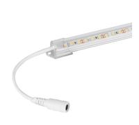 TOT ELECTRIC 2PZ Striscia led 12V 1m con profilo barra luminosa lampada sottopensile in alluminio luce cucina armadio mensole copaertura Trasparente Luce Bianca